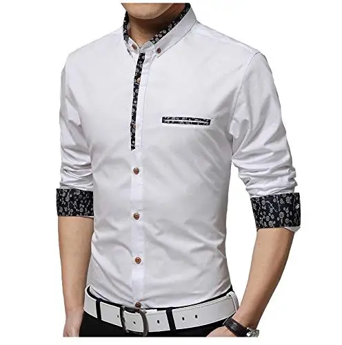 New Letter Printed Mens Shirts Luxury Long Sleeve 100% Cotton Causal Mens  Dress Shirts Plus Size 4xl Slim Fit Party Man Shirt - AliExpress