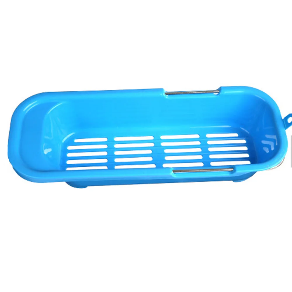 Cross Border Sink PP Plastic Drain Containers Organization Extendable Kitchen Storage Baskets Square Durable Multifunctional