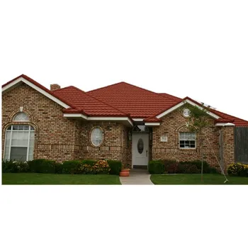 New style light weight roofing tile prices stone coated metal roofing tiles fireproof metal roof tiles classic type