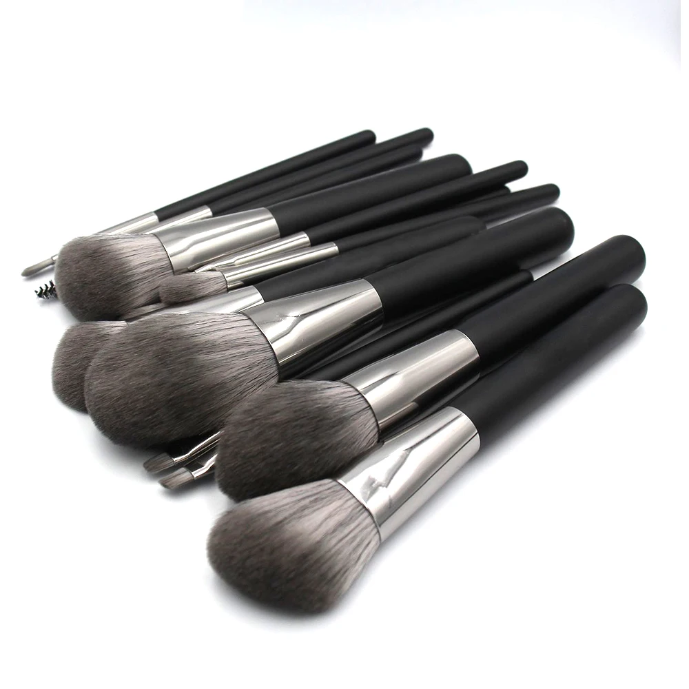 Buy Quality New Top Sale Eco Wooden Travel Pro Natural Makeup Brush Set 14pcs Customize Private Labe