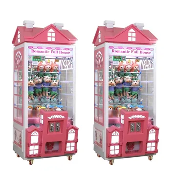 English Language Brass Bill Acceptor Arcade Mega Mini Claw Crane Machine Coin-Operated Racing Game