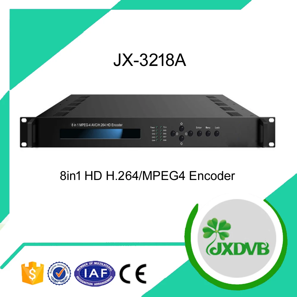 
 (Jiexiang) 8 канальный HD SDI H.264 кодирующее устройство телевидения по протоколу Интернета  