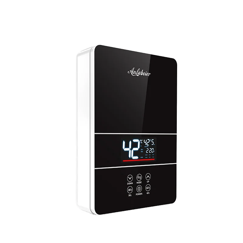 2024 New Arrival 220V 5KW Commercial Electric Water Heaters Smart Shower Geyser Wall Water Heater Adjustable Power Energy Saving