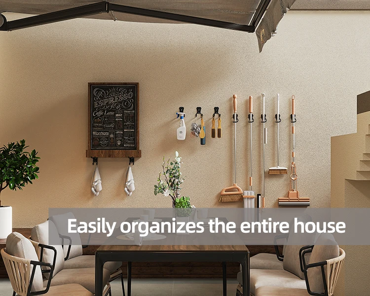 Factory Directly Sale Garage Wave Hooks Heavy Duty Wall Storage Hooks for Bike Ladder Garden Tools details