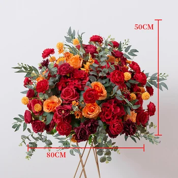 80 cm Flower Ball for Wedding Decoration Artificial Flower Ball for Wedding Road Guide Decoration