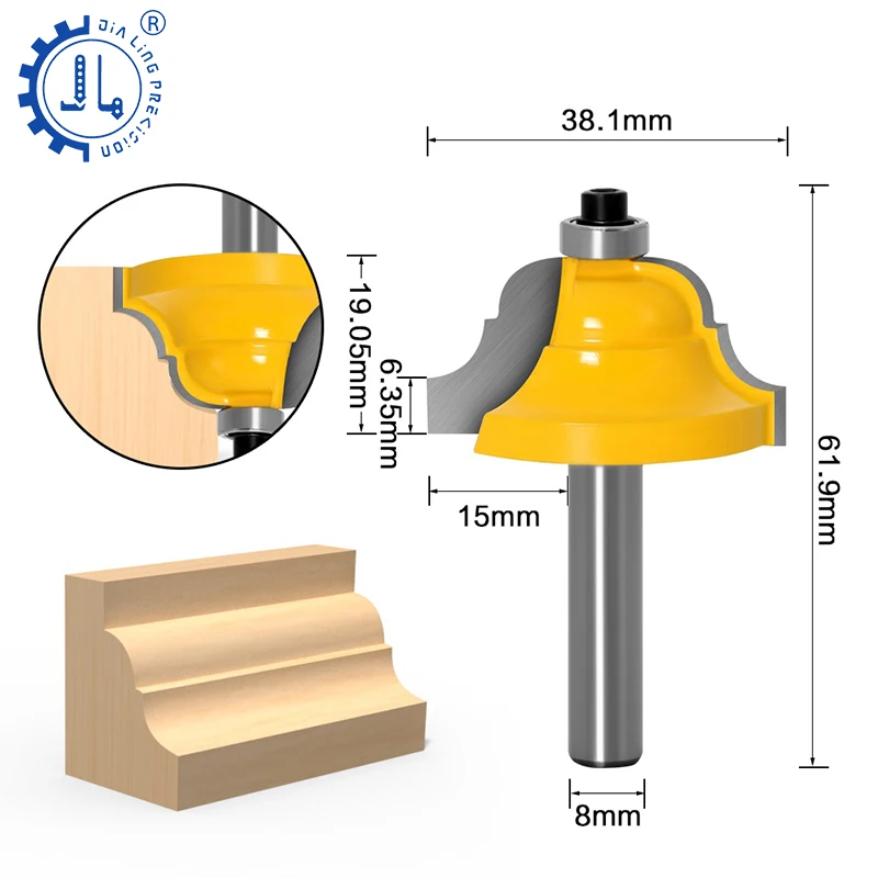 90 Degree Chamfering Cutter 45 Chamfer Bit CNC Machine Tool Flush Laminate Trimmer Straight Bit Router Bit Set 12Pcs