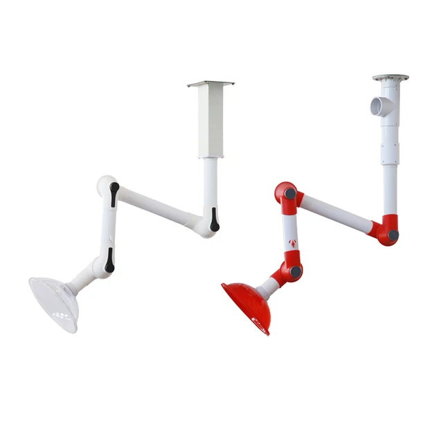 Lab Use Flexible Fume Extraction Arm Universal Fume Extraction Arm Hood