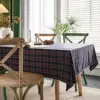 Plaid blu scuro trapuntato