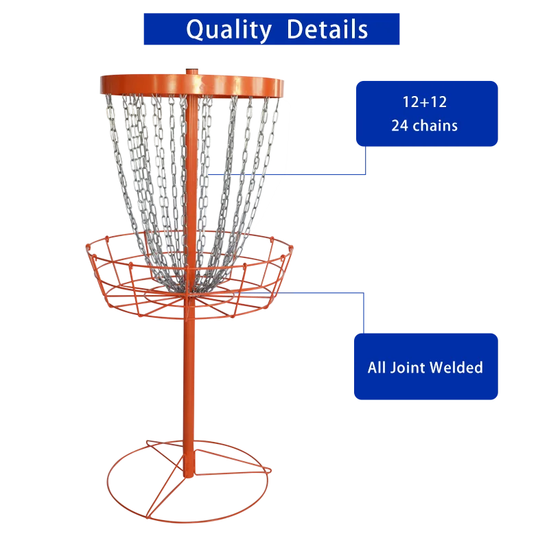 Factory Direct Professional Pdga Approved Light Weight Custom 24 Chain Practice Portable