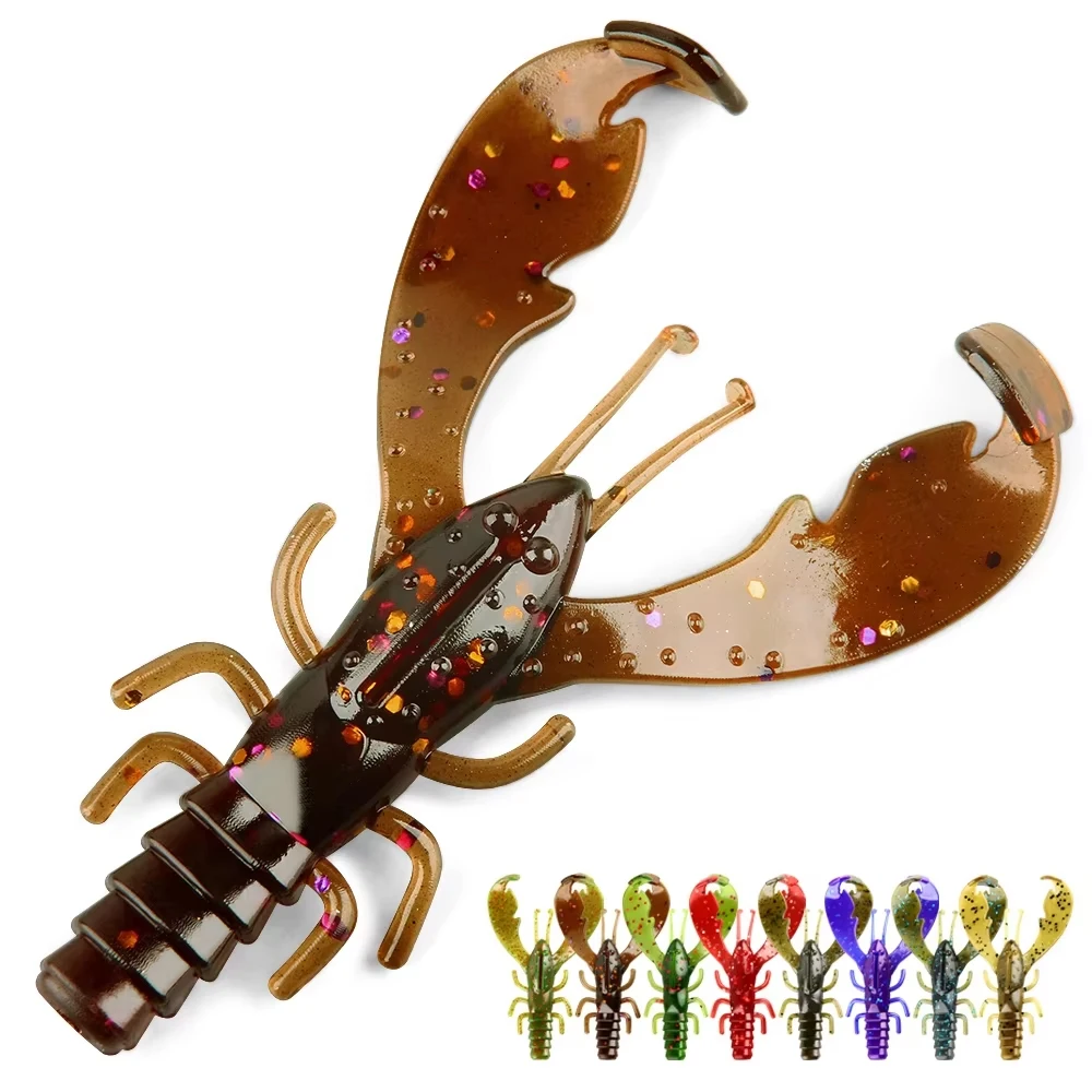 Spinpoler Soft Crawfish Fishing Lure 7.5cm Shrimp Silicone Creature Artificial Bait Freshwater Bass Reds,Flounder,Speckled Trout Spinpoler Soft Crawfish Fishing Lure 7.5cm Shrimp Silicone Creature Artificial Bait Freshwater Bass Reds,Flounder,Speckled Trout
