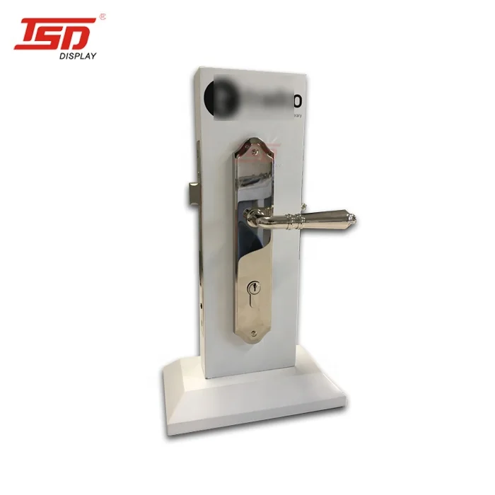 Retail Store Shop MDF Table Product Display Stand for Smart Door Lock