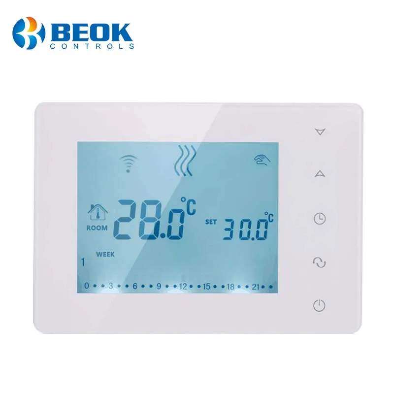 BEOK Room Wall-mounted Wifi / Non-Wifi Thermostat Temperature Controller  for Gas Boilers Heating Weekly Programmable BOT-313