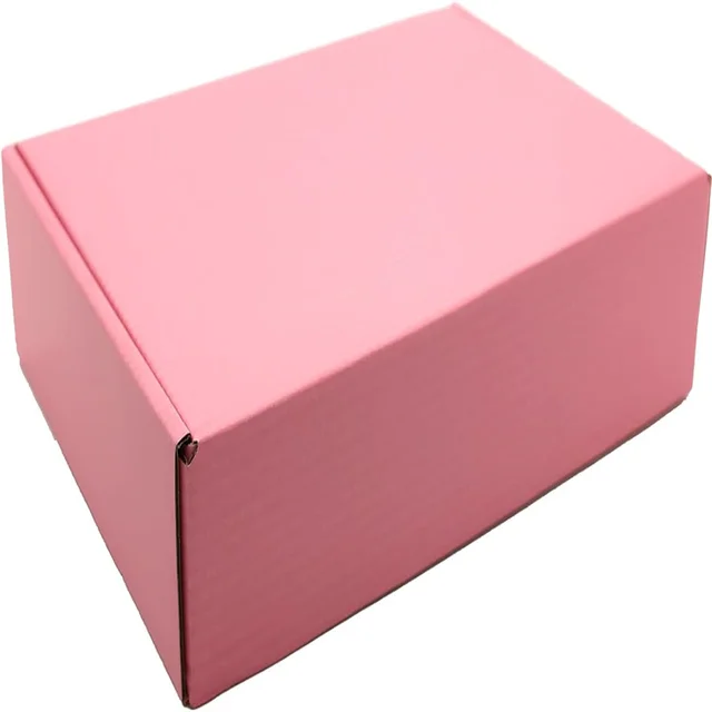 Custom Small Pink Shipping Boxes for Small Business Pack of Cardboard Corrugated Mailer Boxes for Shipping Packaging