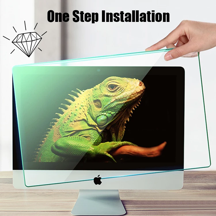 12.5inch 65inch Hanging Transparent Acrylic Anti Blue Light Protective