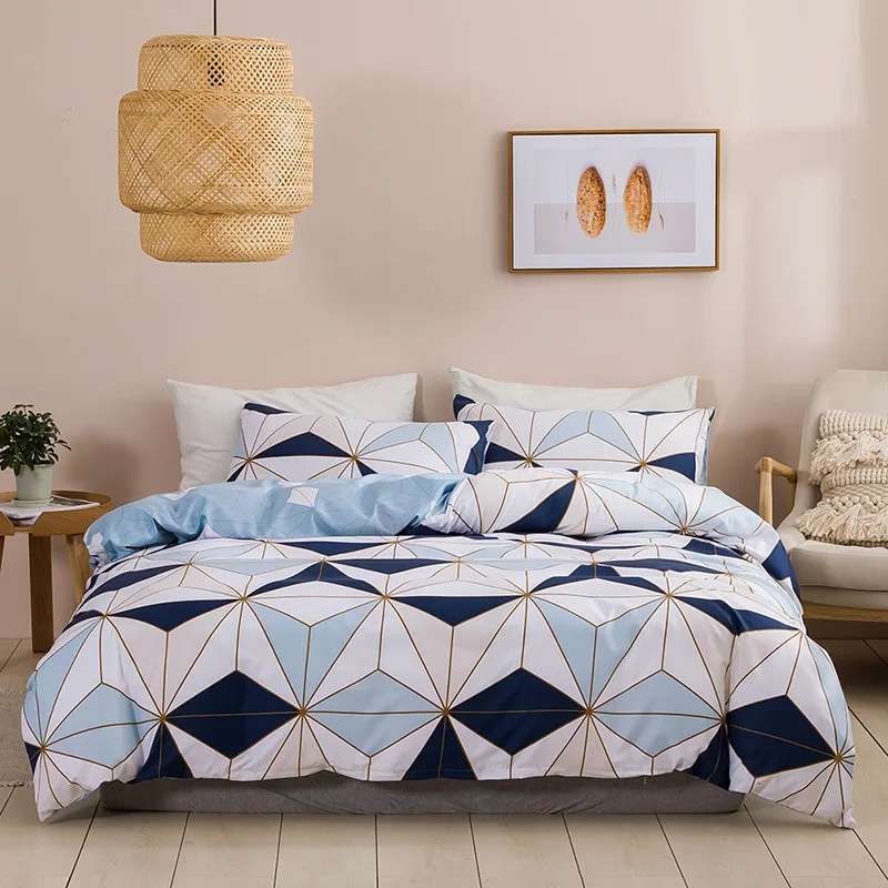 geometric king duvet cover