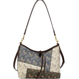 2026 New Fashion Waterproof PU Tote Bag Women Niche Design Multi-Color Large Capacity Summer Autumn School Shopping Embroidery