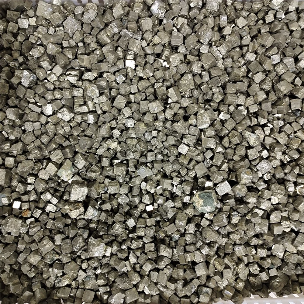 Natural Rough Pyrite Cube Tumbled Stone Chalcopyrite Mineral Stone