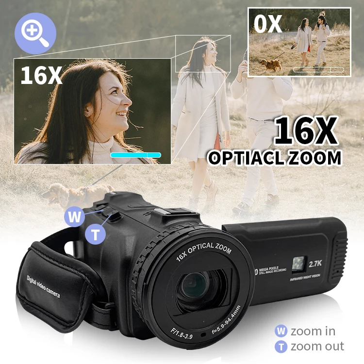 Professional Camcorder with IR Function and 16X Zoom