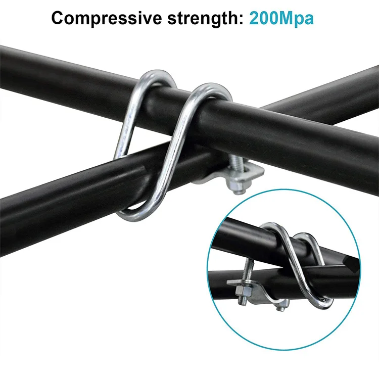 20 Abrazaderas Cruzadas Verticales De 2,5 X 2,5 Cm De