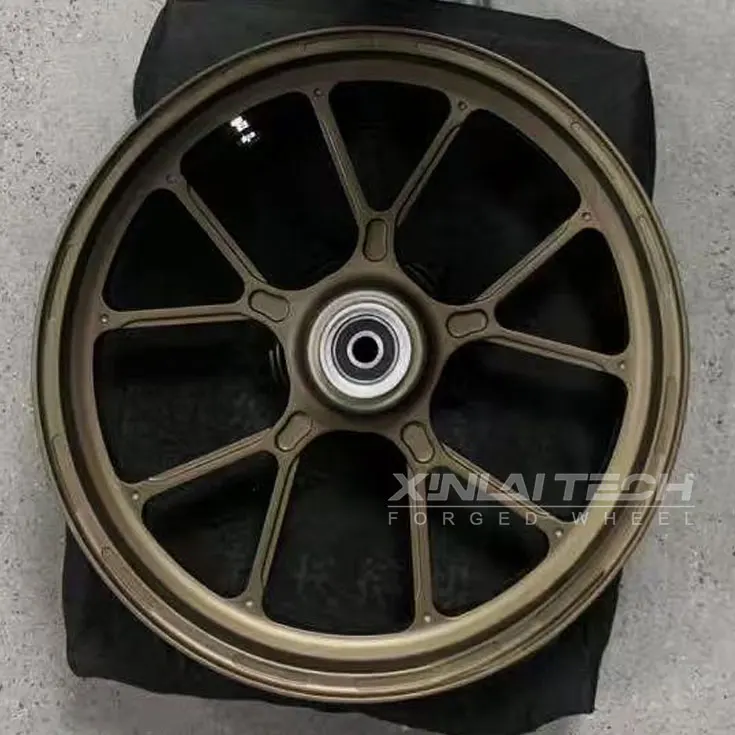XL Lightweight Forged Custom Motorcycle Wheels CNC Anodized Finish for Aprilia SRMAX RS660 RSV4 Tuono V4 Sportbike Wheel - Image 4