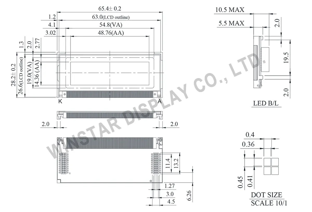 lcd display schematic manufacturer