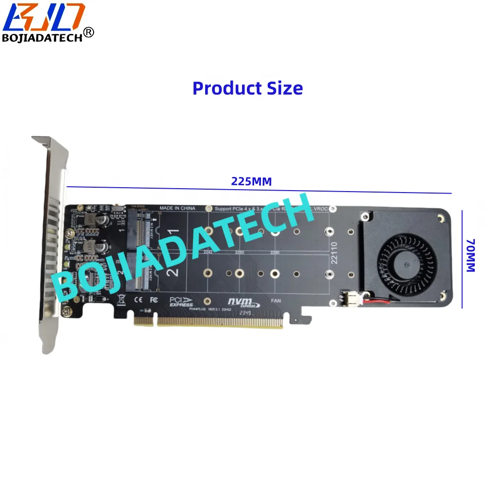 Carte PCIe EZDIY-FAB Pour SSD M.2 NGFF - Support PCIe 3.0 X4 Et Tailles 22110/2280/2260/2242