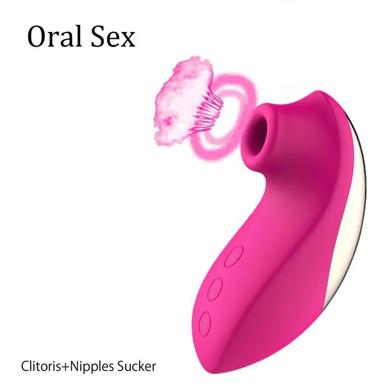 Ventouse/vibromasseur Clitoridien Et Vaginal - Rose - Silicone - Fabriqué En France - Neuf