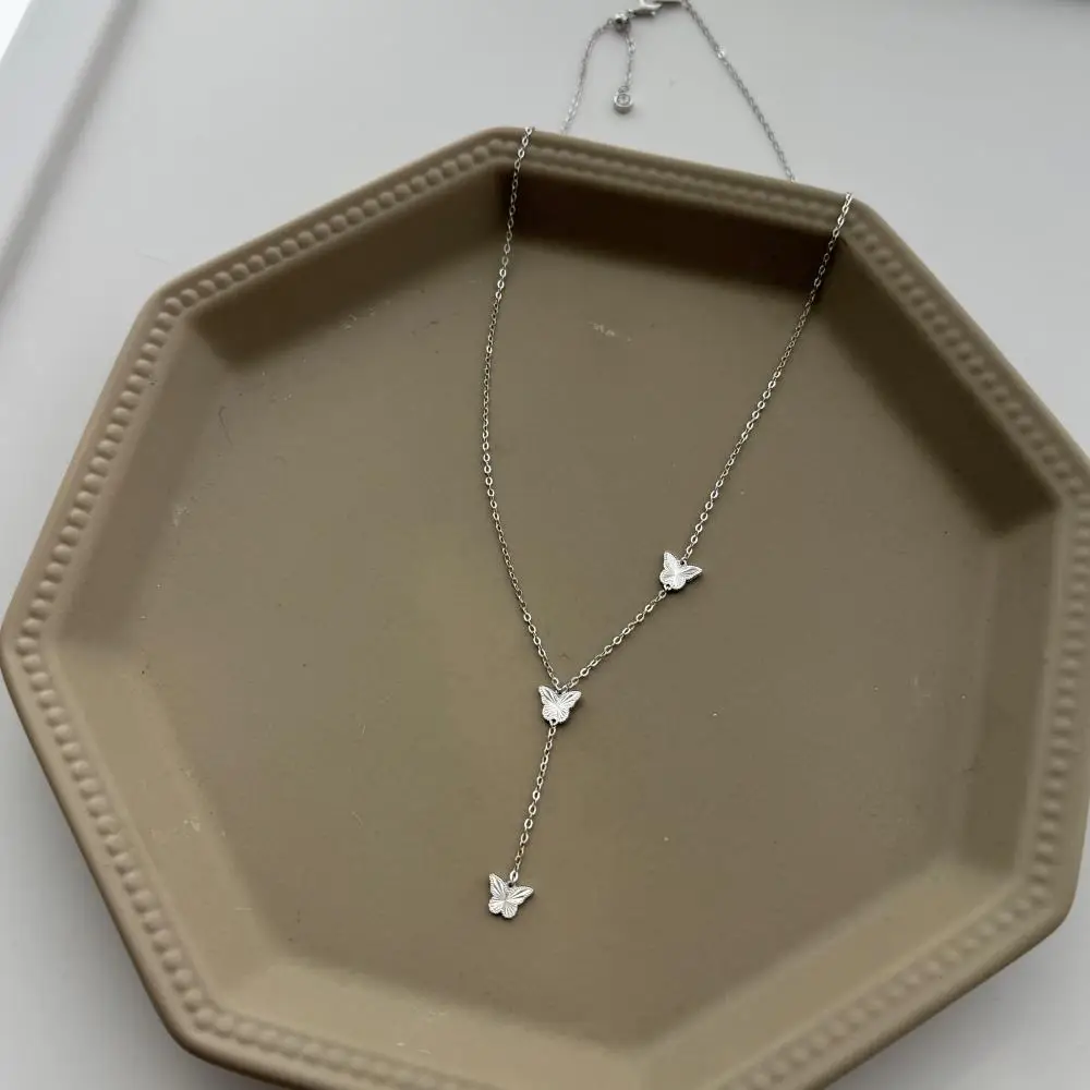 KAKODIY new 925 sterling silver jewelry gold-plated tassel butterfly forest necklace for women detail 8