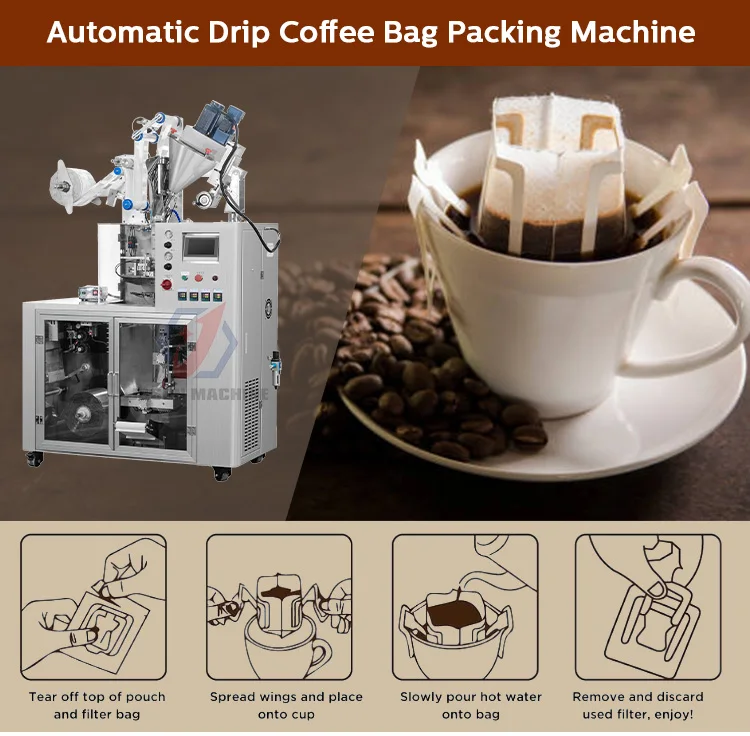 Hanging Ear Drip Coffee Packing Machine Automatic 5g 10g 12g Filter ...