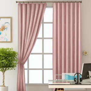 Honeymoon Grommet Room Darkening Thermal Insulated Pink Blackout Curtain with Grommet Top for Living Room