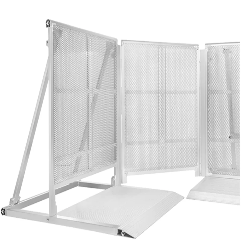 Fast Set up Concert Crowd Control Barricade Blow Through Mojo Barrier