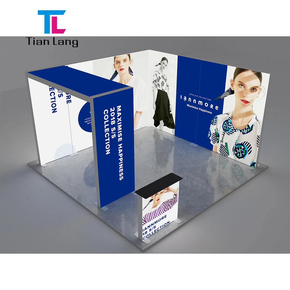 TianLang Pielāgotas Light Box Tirdzniecības Standa Light Boxes Standa Light Box Display Stands Led Booth Tirdzniecības Parādas Led