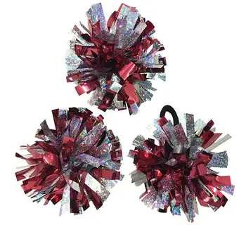 Pom Poms- Maroon – The Silver Strawberry