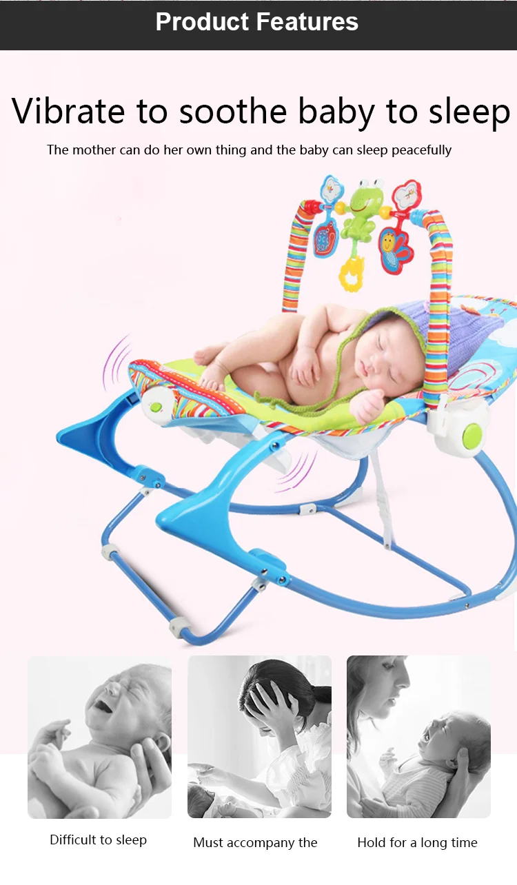 Funny Infant Vibration Rocking Chair With Music Girl And Boy Adult ...