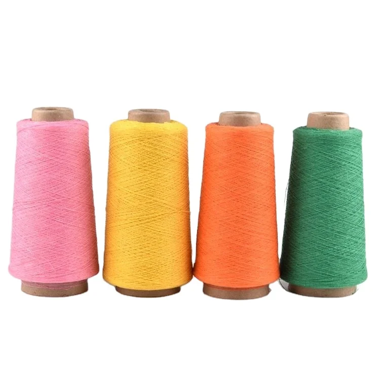 NE20/2 NE18/2 RG colored regenerated cotton polyester blended yarn for weaving yarn