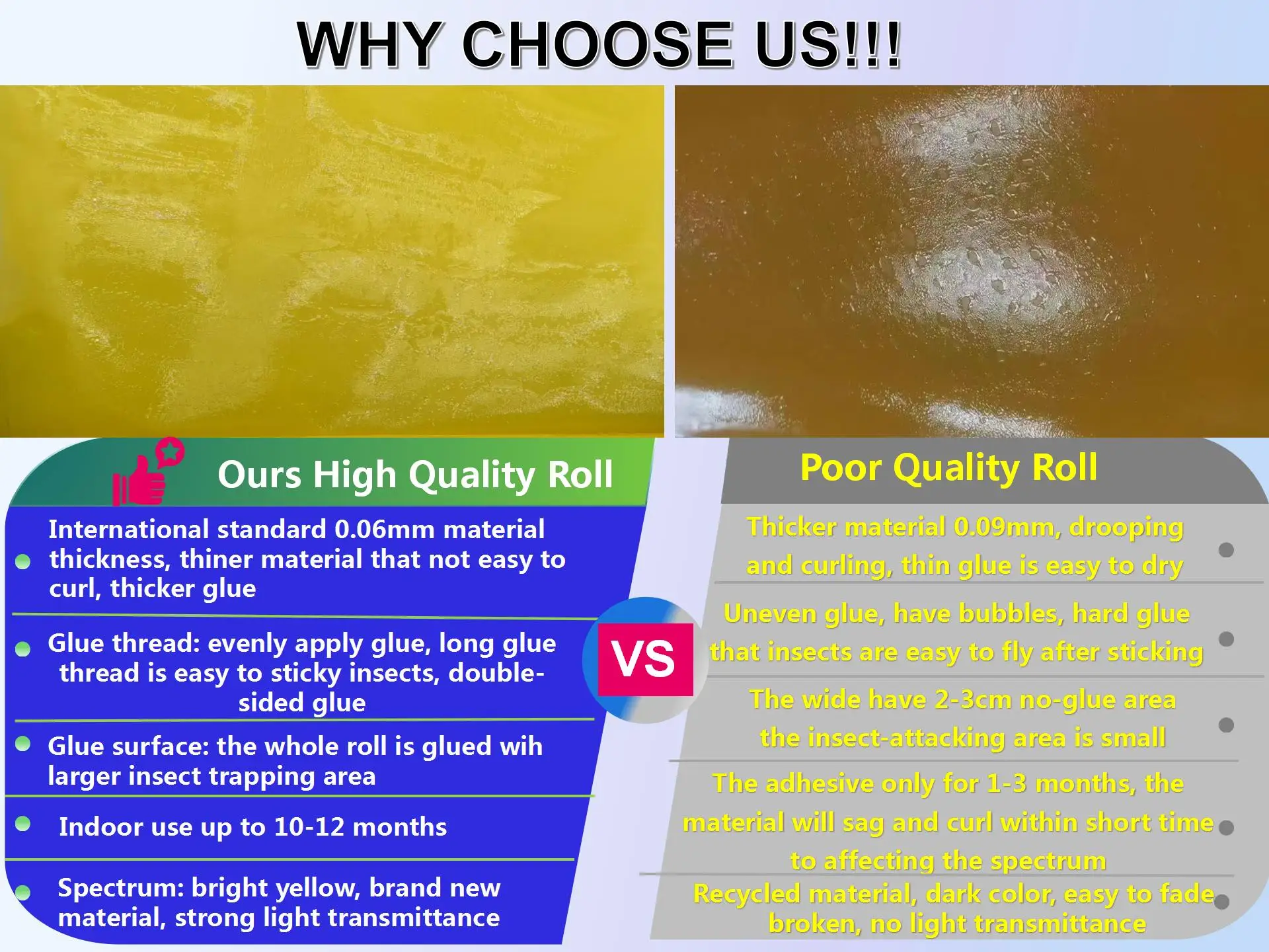 Husbandry Graziery Stock Farm Insect Flies Sticky Yellow Roll Trap ...