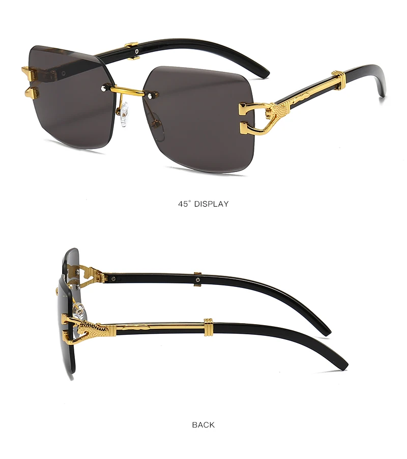 2639 2023 Metal Frame Designer Eyeglasses Unisex Rimless Luxury