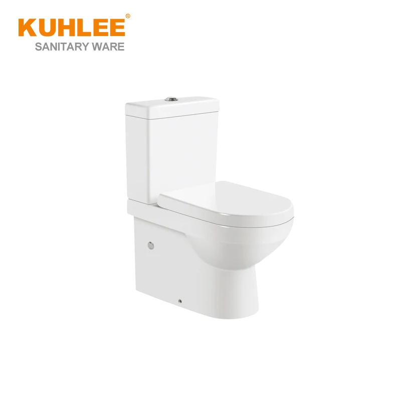 Chaozhou Manufacturer Sanitary Ware Public Area Restroom WC Ceramic Two Piece Toilet