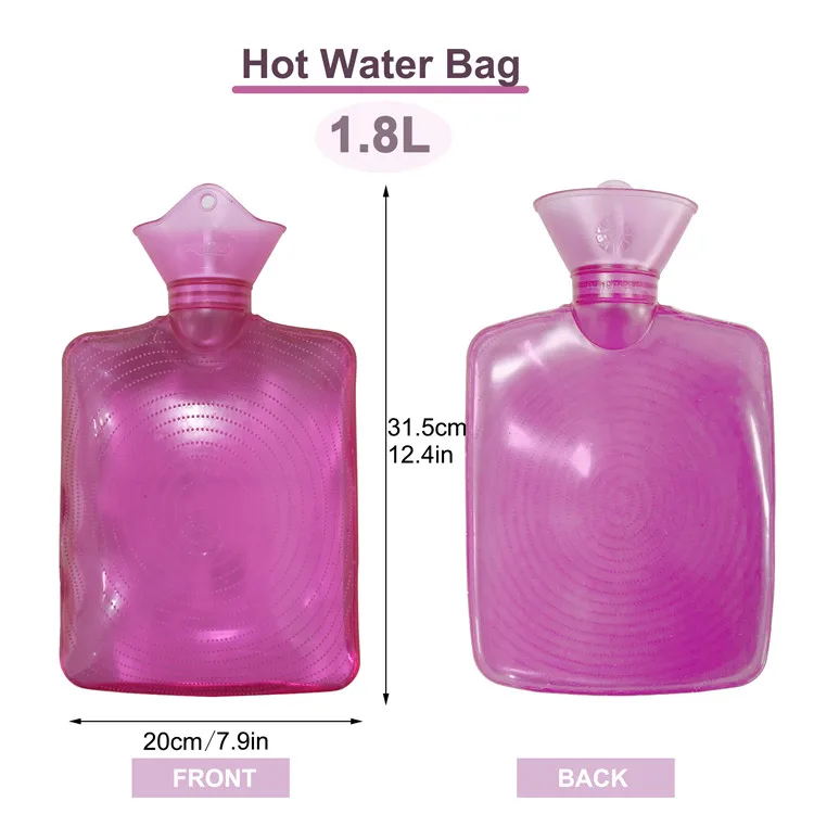 Mydays Outdoor Wholesale Custom Big 1.8 Liter Thickening Pvc Hot Water