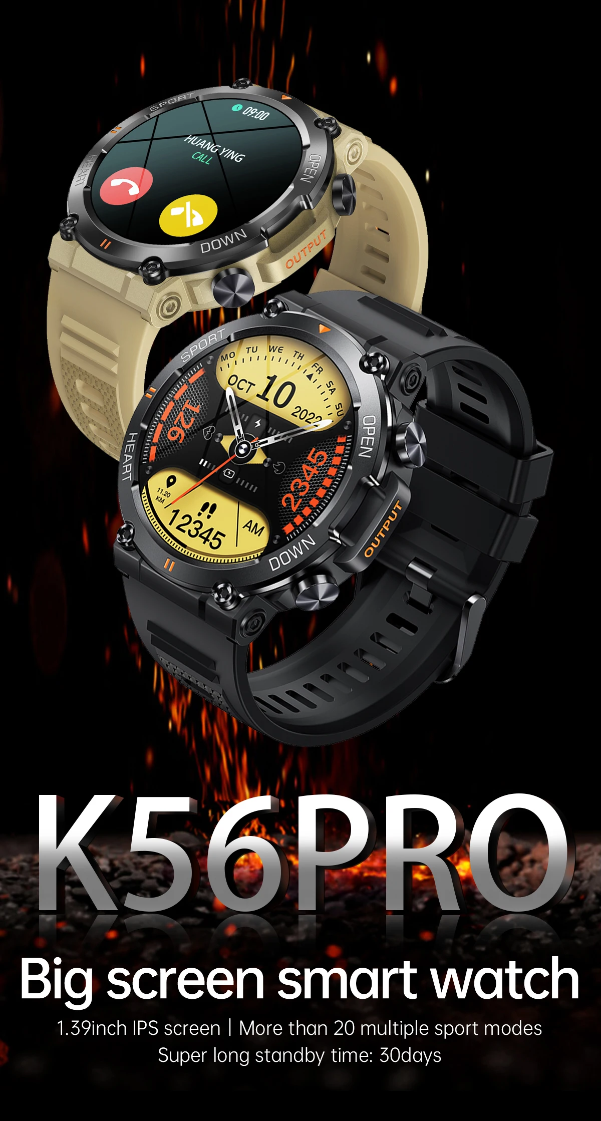 Welcome OEM Order, Factory Whole Selling K56 Pro Smart Watch 1.39inch Sleep Heart Rate Monitor Waterproof Outdoor Relojes Smartwatch For Men 2025 - Buy K56 Pro Smart Watch Man Women Smart Watch Smart Watch With Heart Rate Monitor Cheap Smart Watch