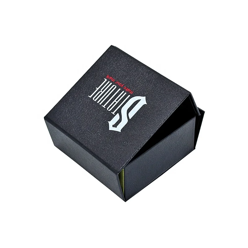 Wholesale Premium Cardboard Paper Custom Magnetic Folding Cardboard Luxury Packaging Box Black