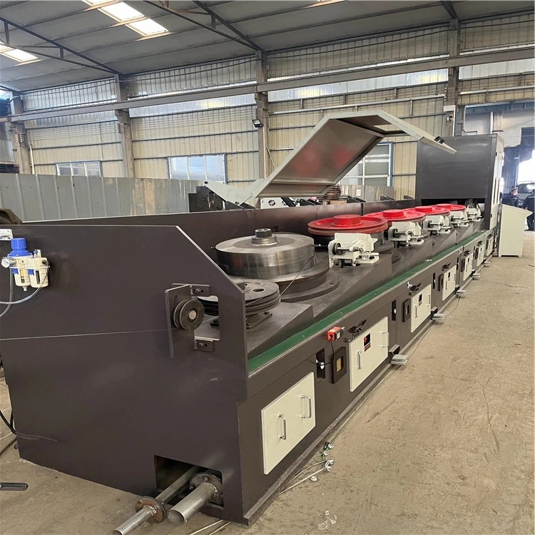 Good Price PLC Control Straight Line Steel  Wire Drawing Machine