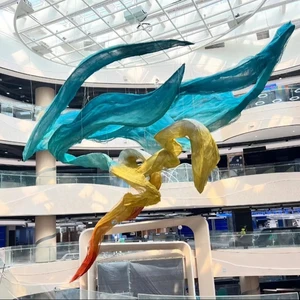 ECOJAS Decoration Big Customized Chandelier for Hotel Lobby Shopping Mall Villa Organza Device