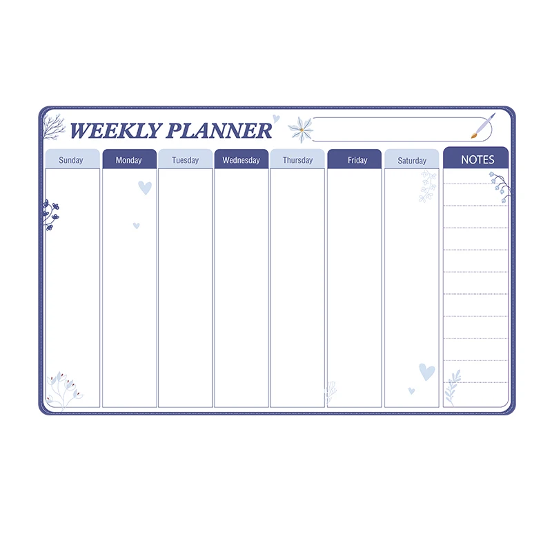 reusable silicone calendar whiteboard product overview