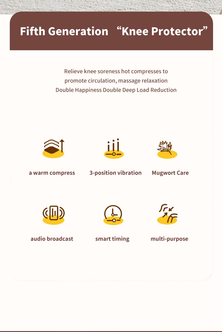 Smart Physiotherapy Knee Arthritis Massager Machine with Hot Compress Targeted Leg and Knee Relief