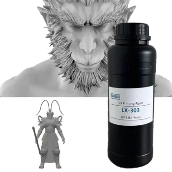 LX-303 Photosensitiver UV Resin 365-405nm LCD/DLP printer 3D printing ABS Like Resin Monkey Wukong model