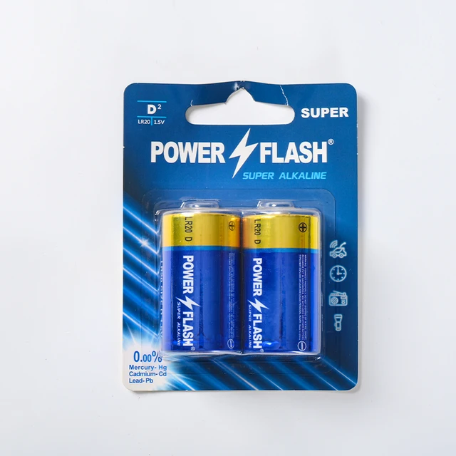 China Factory Supply Oem Standard 1.5v D Size Lr20 Alkaline Battery