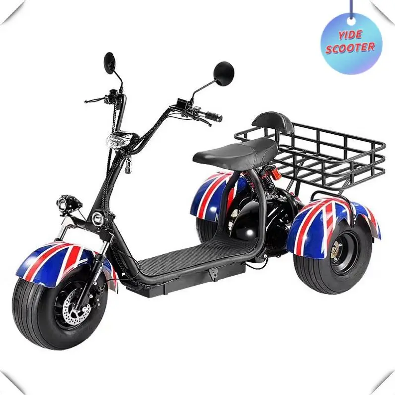 Stable Electric Scooter Model 3 Wheel Citycoco Electric Tricycle Tricke Scooter Golf Course Use With Matched Golf Rack