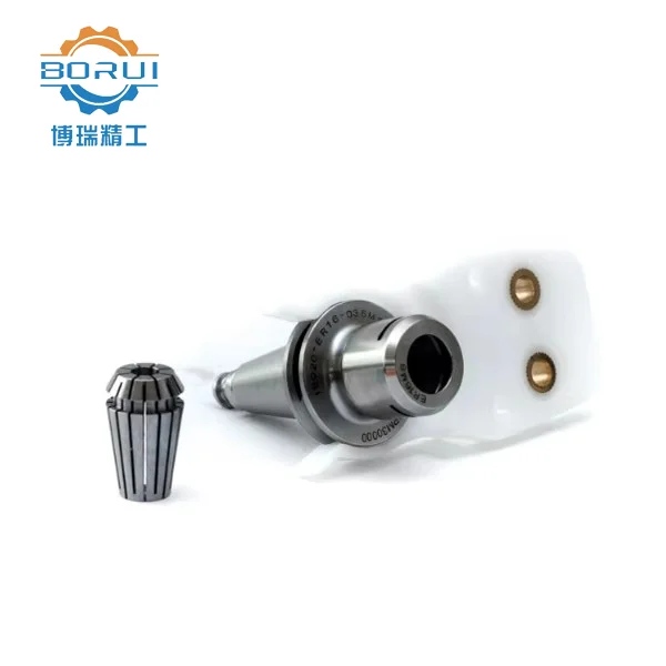 Precision ISO20-SK10-040MS CNC Tool Holder – Stainless Steel ER16/ER20 Collet Chuck, 0.001mm Accuracy