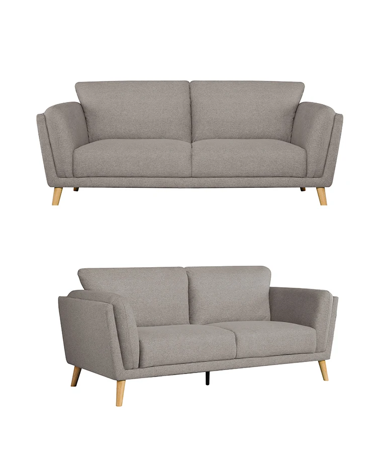 Modern Design Linen Fabric Living Room Couch Furniture Low Price Three